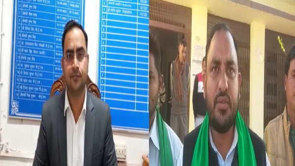 Hathras Drunk headmaster goes viral video villagers chase him out of school Up News 