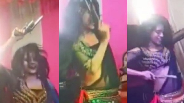 निवाड़ी में तमंचा लेकर नाची डांसर निवाड़ी में तमंचा लेकर नाची डांसर