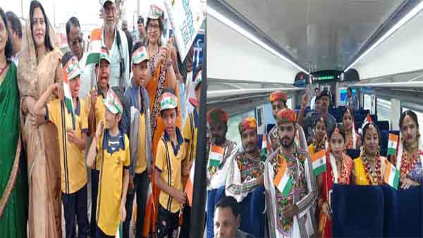 स्कूली बच्चों, लोक कलाकारों ने किया सफर