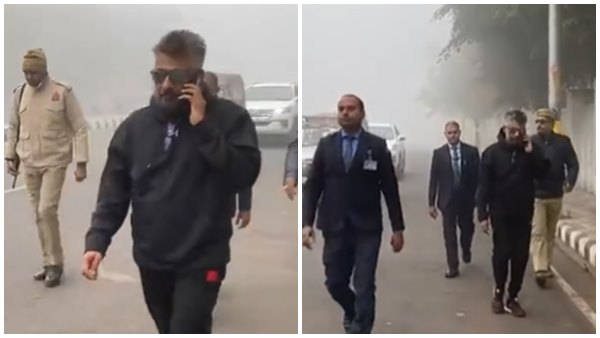 सिक्योरिटी के साथ वॉक पर निकले विवेक अग्निहोत्री