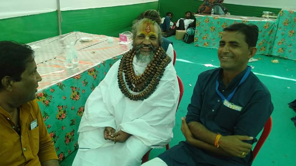 यात्रा को साधु संतों का भरपूर समर्थन