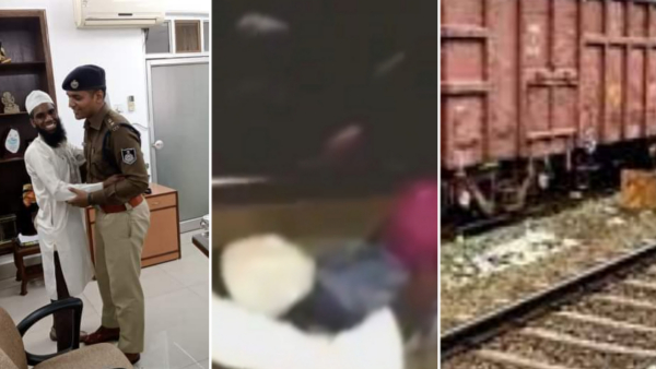 युवती के ऊपर से मालगाड़ी के डिब्बे गुजरे युवती के ऊपर से मालगाड़ी के डिब्बे गुजरे