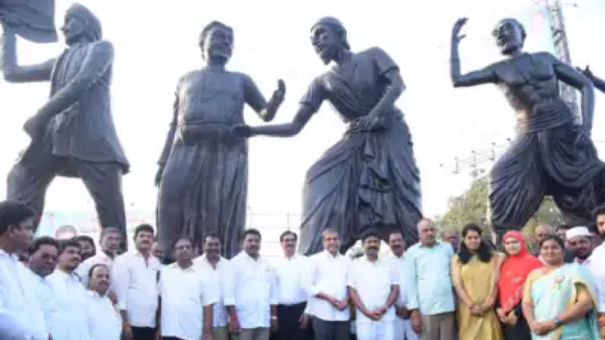 Guntur civic bodys Dandi March statues inspire people and officials: Andhra Pradesh government Guntur civic bodys Dandi March statues inspire people and officials: Andhra Pradesh government