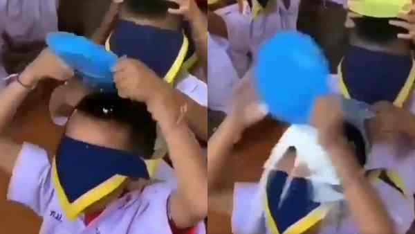 viral video flour on plade