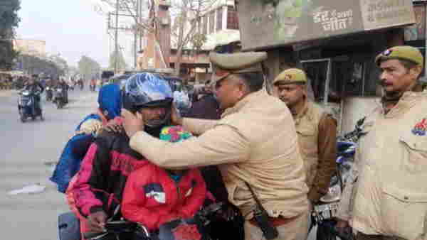 Road accidents in india traffic rules importance of helmet seat belt while driving deoria up news 