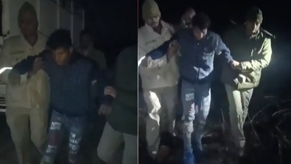 पुलिस टीम पर फायर कर भागने लगा बदमाश