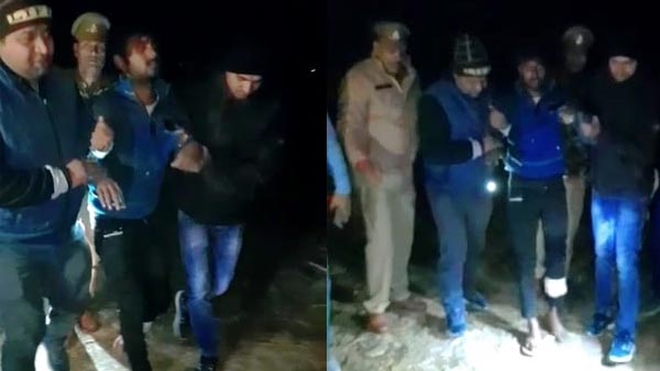 एक बदमाश को पैर में मारी गई गोली 