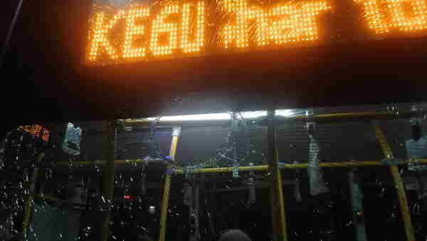 stone pelting on an ebus in kanpur cctv footage of incident went viral 