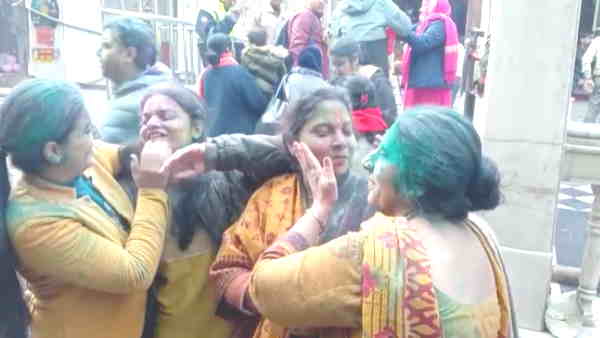 from Basant Panchami beginning of Holi in Lord Banke Bihari Temple Vrindavan Mathura