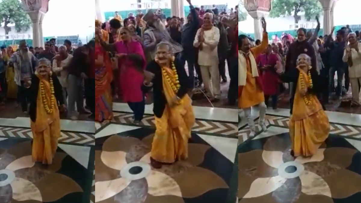 Jaipur old woman Dance Video Viral 