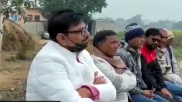 Noida Jewar MLA Dhirendra Singh meeting with girl students to guarantee their safety