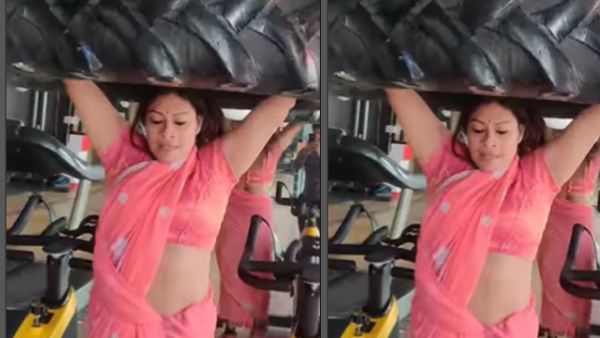 ट्रक के पहिये को उठाया और फिर...