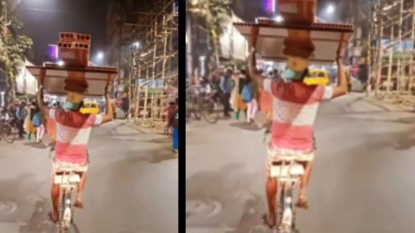 पहले भी वायरल हुआ साइकिल वाला वीडियो