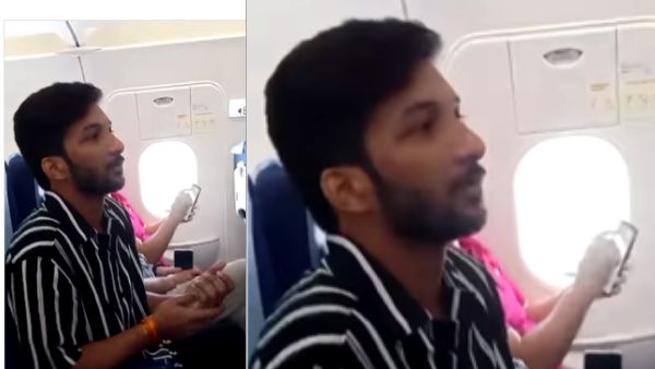 गुटका मसलता दिखा शख्स