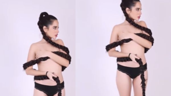बॉटम में सिर्फ पैंटी देख हैरान हुए लोग
