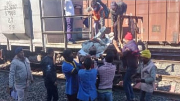 दमोह में घायल के लिए मालगाड़ी बनी एंबुलेंस