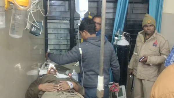 Kaushambi sub inspector injured in stone pelting on the police illegal construction work up news