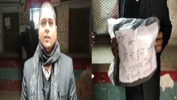 Varanasi Advocate send jacket to Rahul Gandhi by speed post wearing only half tshirt in such cold 