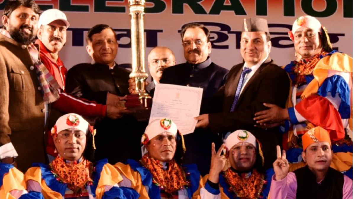 Republic day 2023 new delhi Manskhand got first place in tableaux of states on duty pushkar dhami Republic day 2023 new delhi Manskhand got first place in tableaux of states on duty pushkar dhami