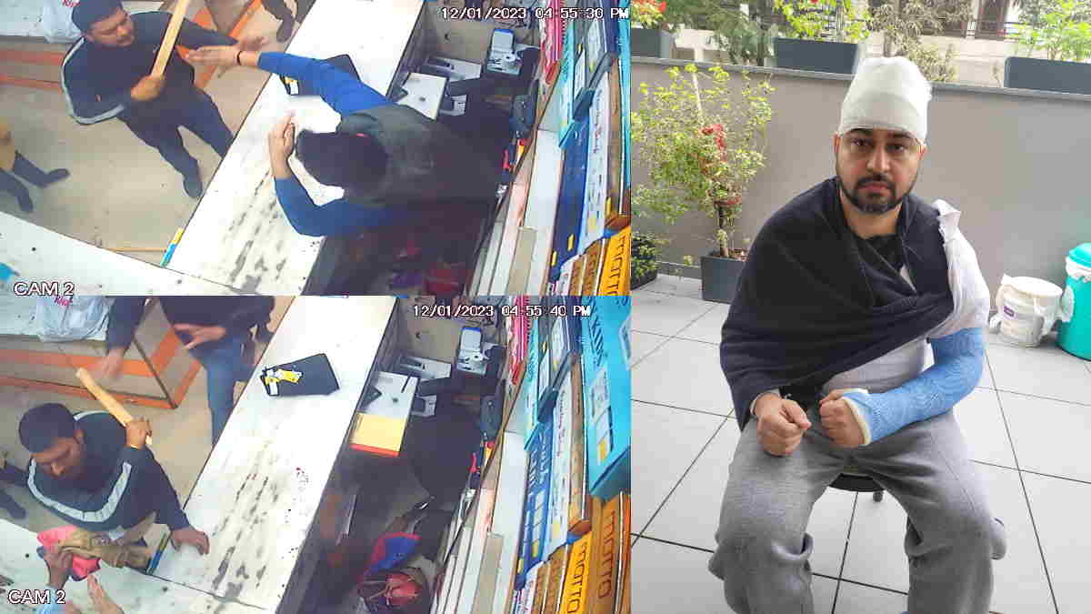 Noida sector 20 shopkeeper beaten in broad daylight CCTV footage went viral up news Noida sector 20 shopkeeper beaten in broad daylight CCTV footage went viral up news