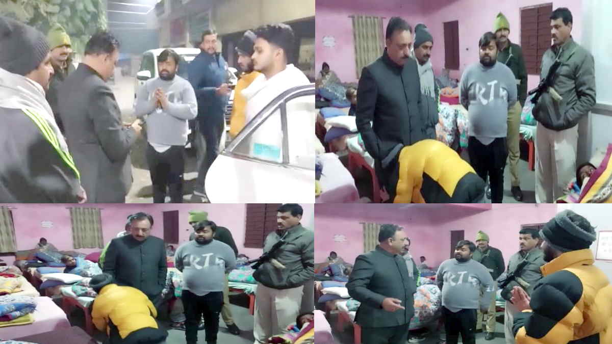 Saharanpur on duty tax collector caught drinking liquor with junior by MLA toching feet apologising Saharanpur on duty tax collector caught drinking liquor with junior by MLA toching feet apologising