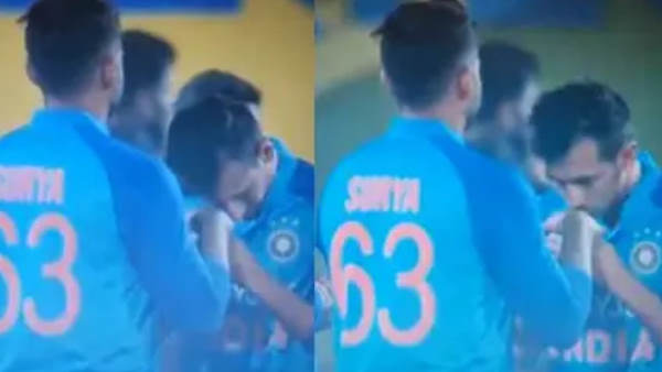 Yuzvendra Chahal Kisses Suryakumar Yadavs Hand Yuzvendra Chahal Kisses Suryakumar Yadavs Hand