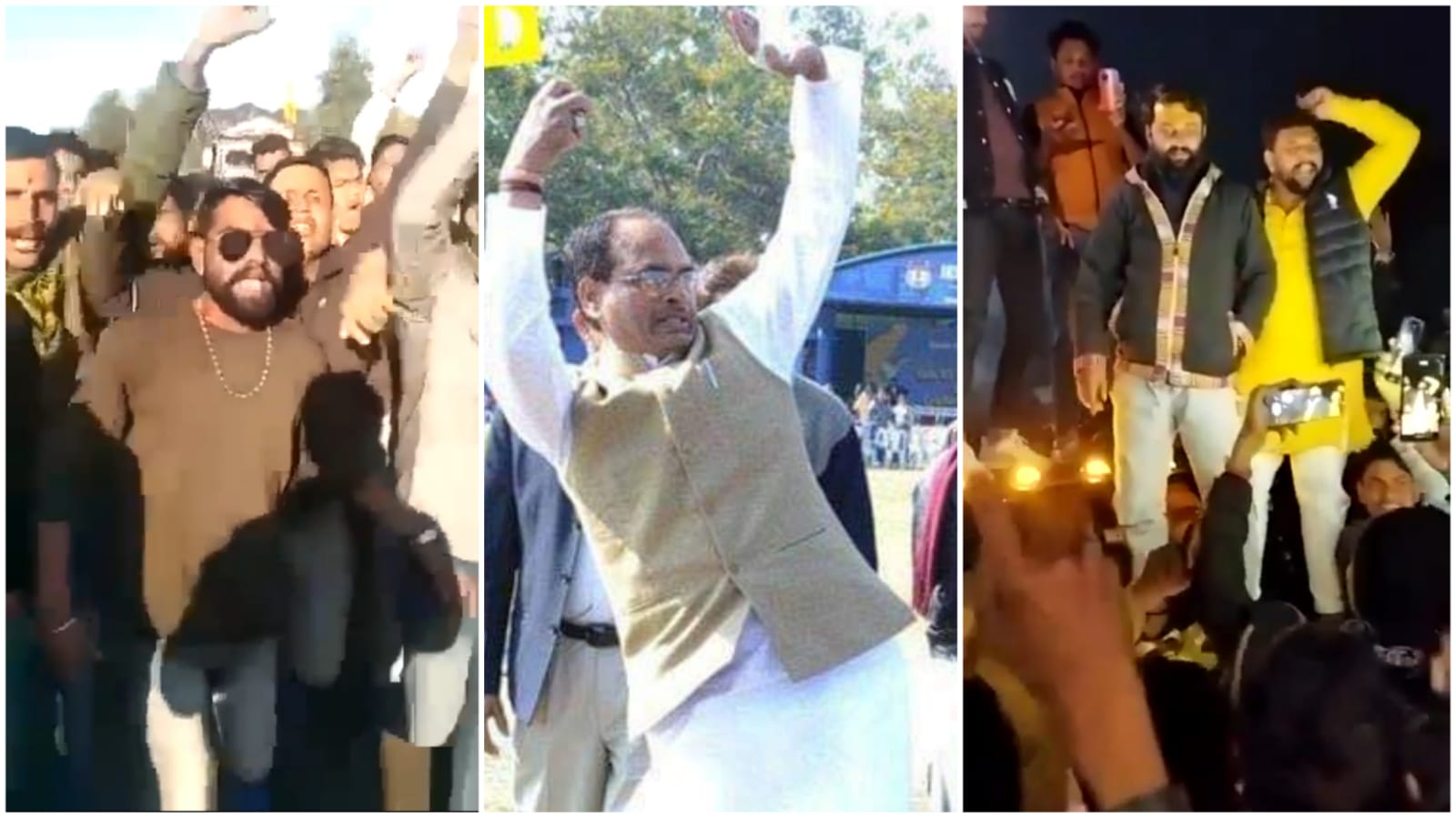 karni sena worker viral video of Shivraj action during agitation in Bhopal piplani police karni sena worker viral video of Shivraj action during agitation in Bhopal piplani police