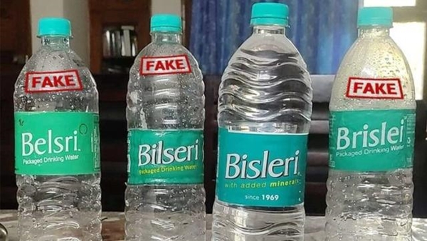 Bisleri की स्पेलिंग में हेर-फेर 