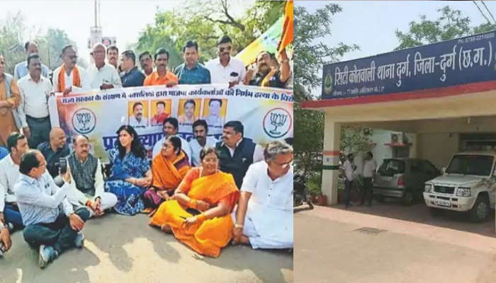 bjp chakkajam durg bjp chakkajam durg