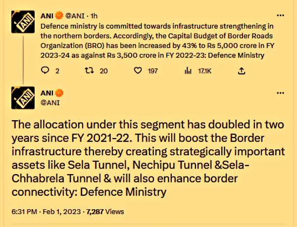 Budget 2023 Defence Ministry