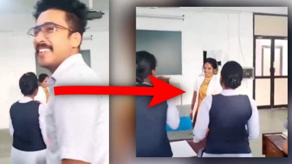 सहेली ने साड़ी की प्लेट ठीक की