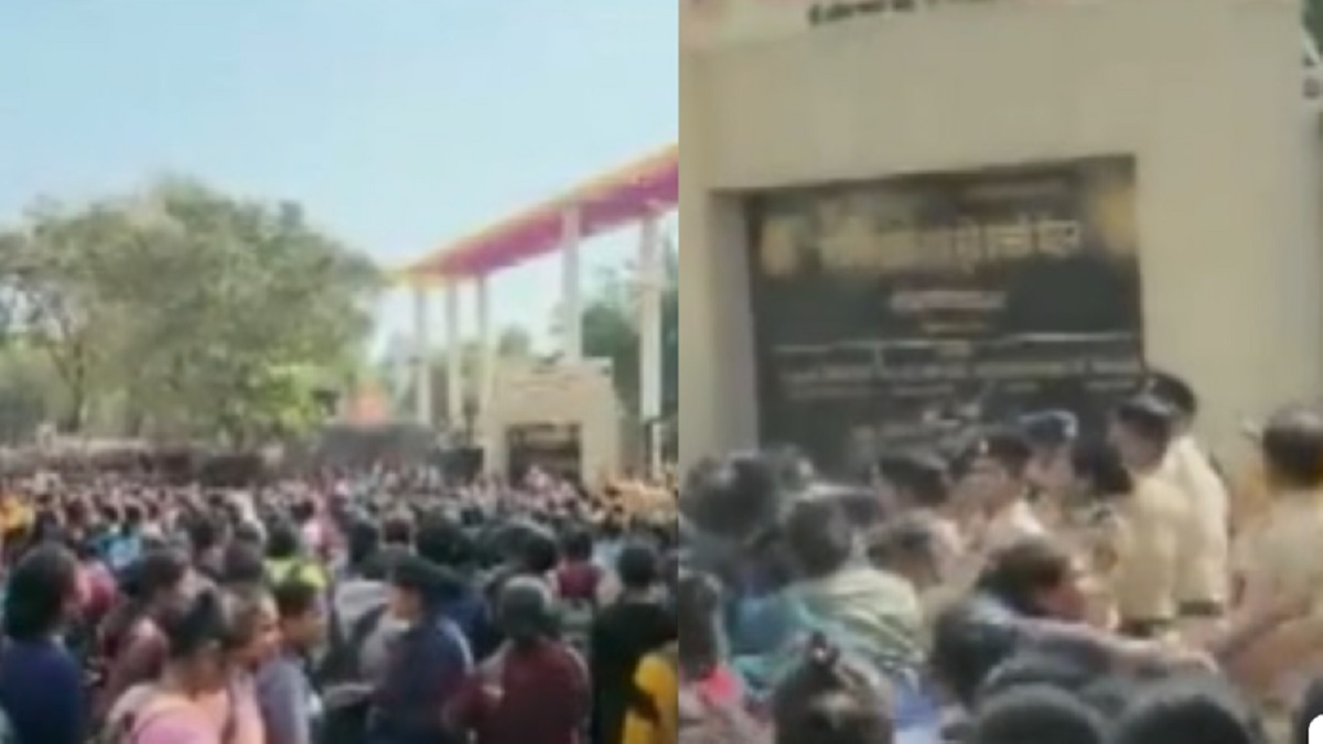 Maharashtra: फायर ब्रिगेड में भर्ती होने के लिए पहुंची महिलाओं और पुलिस में झड़प Maharashtra: फायर ब्रिगेड में भर्ती होने के लिए पहुंची महिलाओं और पुलिस में झड़प