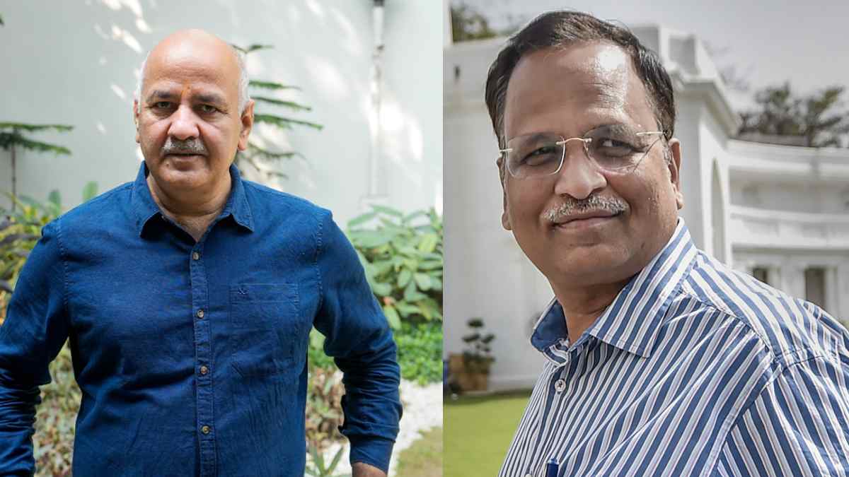 Manish Sisodia and Satyendar Jain Manish Sisodia and Satyendar Jain