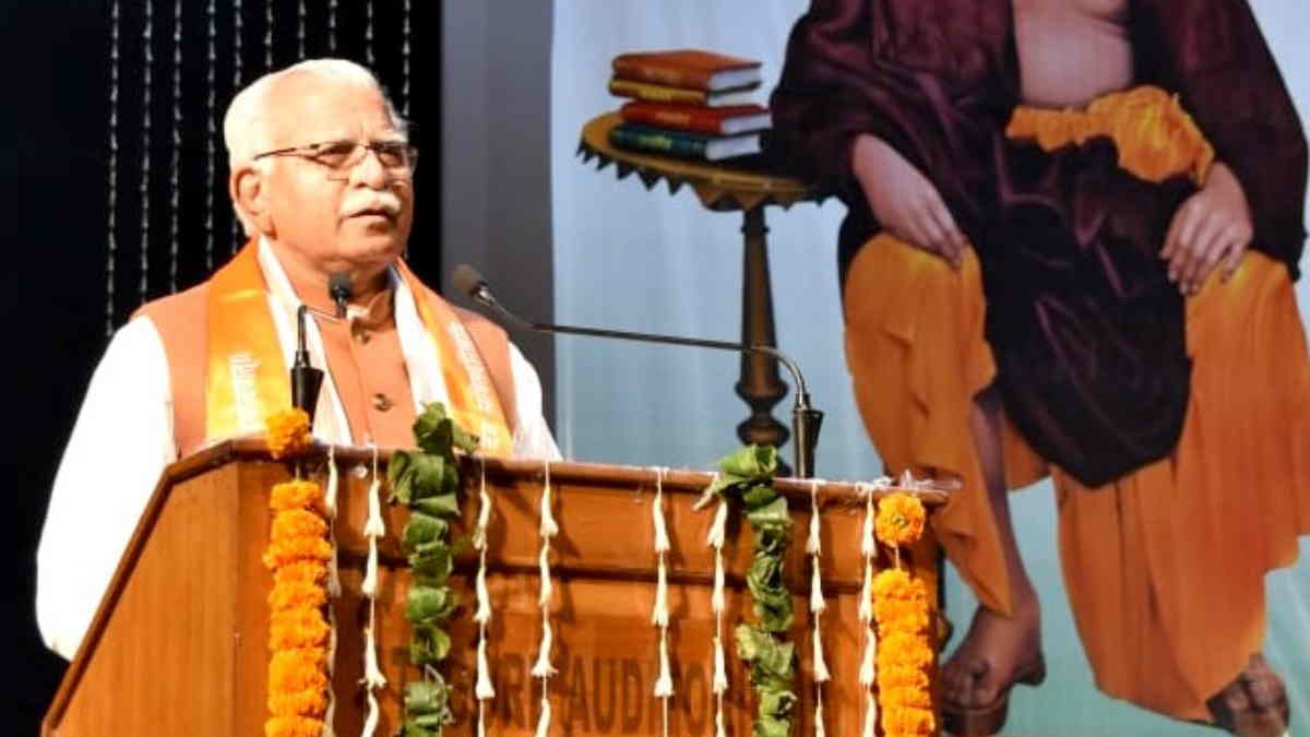 Maharishi Dayanand was the main architect of the revolution of 1857: Chief Minister Manohar Lal Maharishi Dayanand was the main architect of the revolution of 1857: Chief Minister Manohar Lal