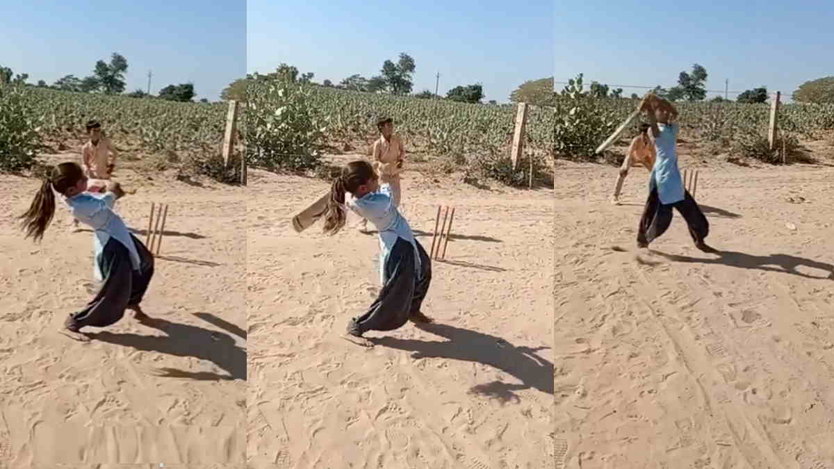 Mumal Mehar cricketer Viral video barmer rajasthan Mumal Mehar cricketer Viral video barmer rajasthan