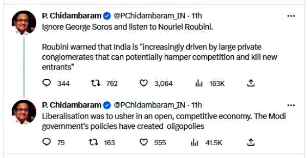 Chidambaram George Soros