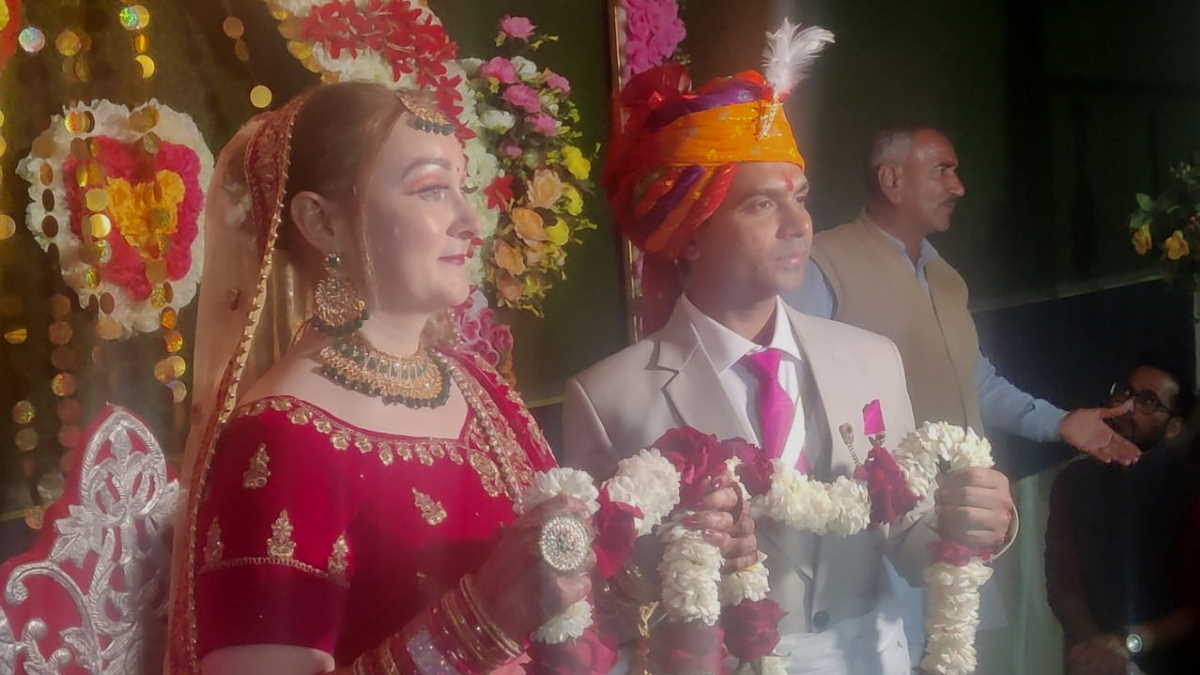 Vikas Verma churu weds Alexa of Russia Vikas Verma churu weds Alexa of Russia