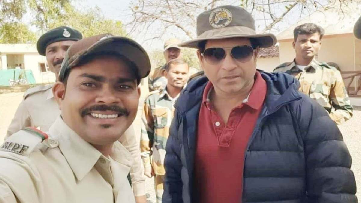 Sachin Tendulkar in Mowgli Land Sachin Tendulkar in Mowgli Land