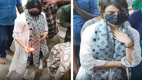 सिंपल सलवार सूट में मंदिर पहुंचीं सामंथा