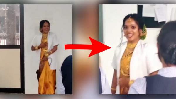 मेकअप के साथ एग्जाम हॉल पहुंची दुल्हन