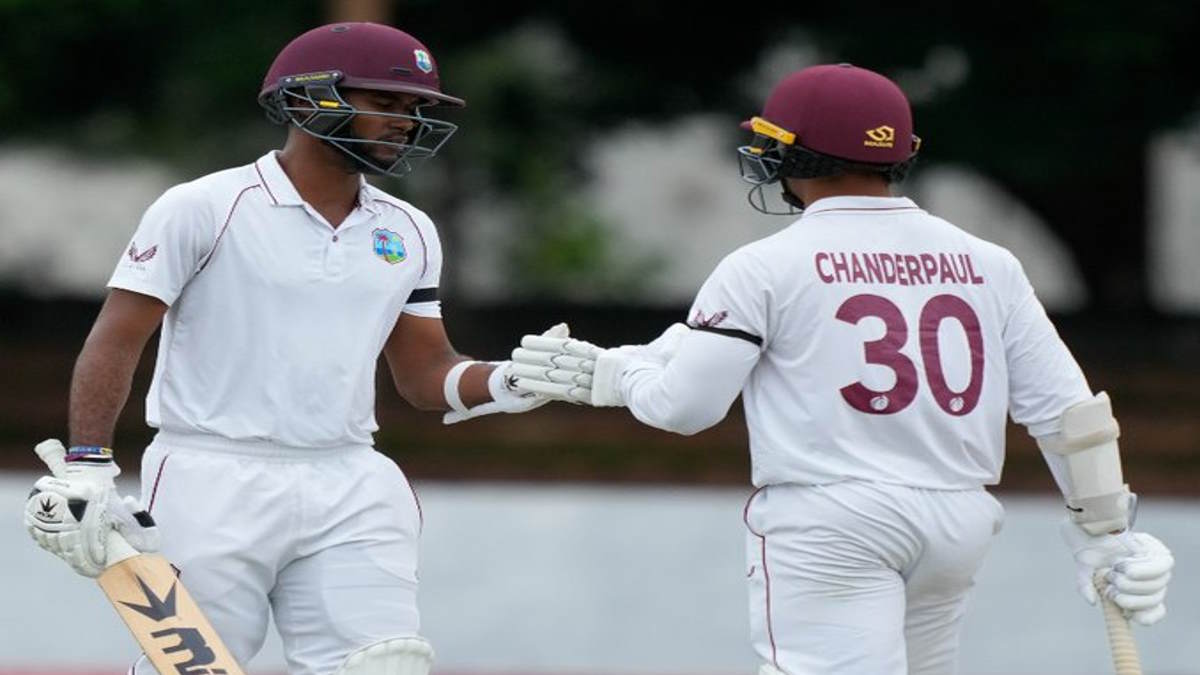 Kraigg Brathwaite and Tagenarine Chanderpaul Kraigg Brathwaite and Tagenarine Chanderpaul