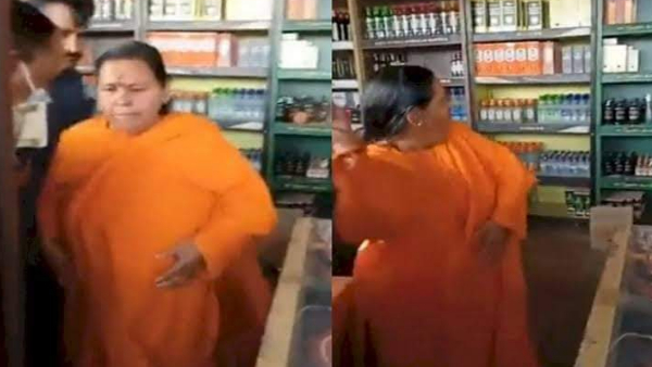 उमा ने शराब की दुकान में मारे थे पत्थर 
