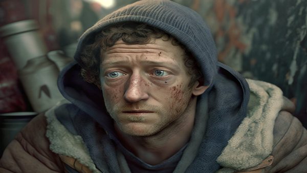 बेघर अरबपति का लुक बेघर अरबपति का लुक