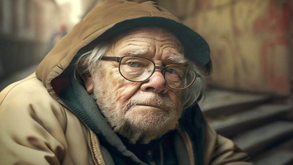 बेघर अरबपति का लुक बेघर अरबपति का लुक