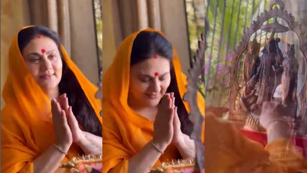 माता सीता वाला लुक भावविभोर कर रहा है