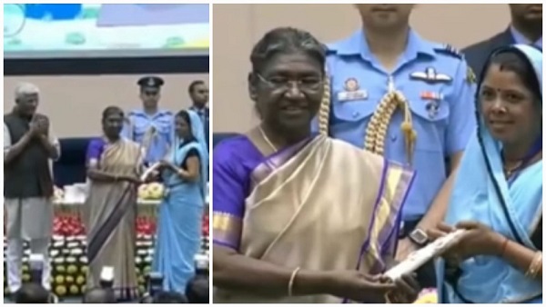 जल सहेली गंगा राजपूत को राष्ट्रपति ने किया सम्मानित जल सहेली गंगा राजपूत को राष्ट्रपति ने किया सम्मानित