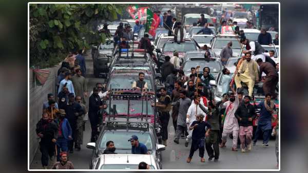 Imran Khan convoy Imran Khan convoy