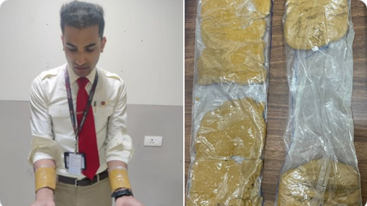 एयर इंडिया एक्सप्रेस का केबिन क्रू सोने की तस्करी में गिरफ्तार एयर इंडिया एक्सप्रेस का केबिन क्रू सोने की तस्करी में गिरफ्तार