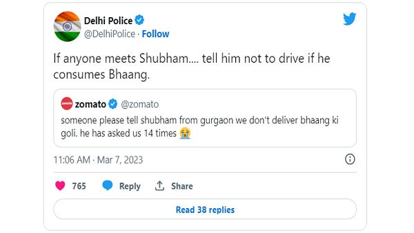 Zomato delhi police Zomato delhi police