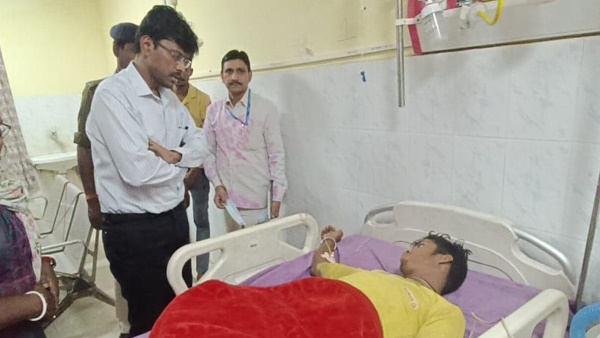 blast in gulerved village bumer panchayat barachatti gaya, dm thiyagarajan visited hospiatl